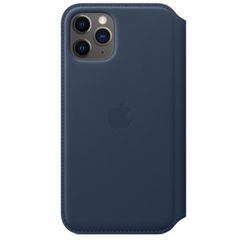 Apple Étui de téléphone Leather Folio iPhone 11 Pro -Deep Sea Blue