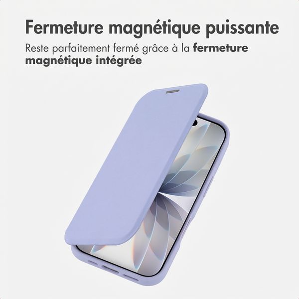 imoshion Bookcase transparente avec MagSafe Apple iPhone 17 - Lilas