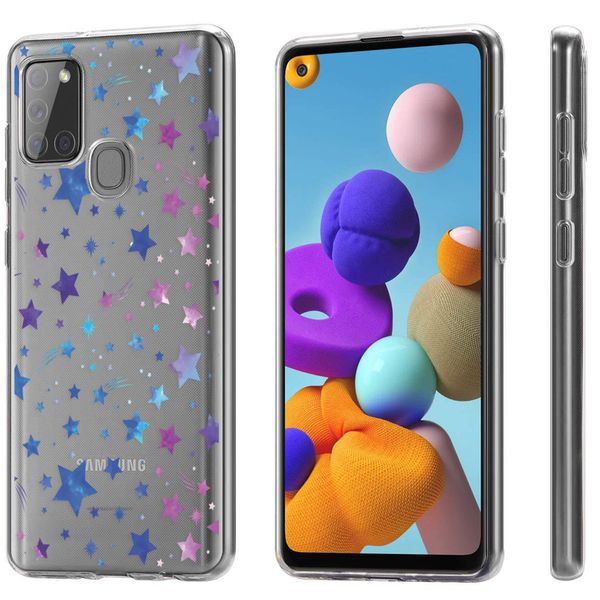 imoshion Coque Design Samsung Galaxy A21s - Stars - Violet