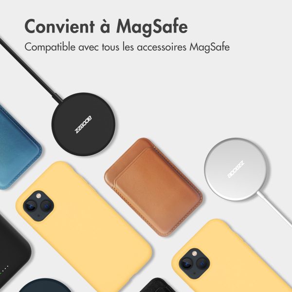 Accezz Coque Liquid Silicone avec MagSafe iPhone 14 Pro Max - Jaune