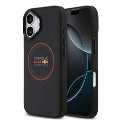 Red Bull Racing Coque en cuir PU maillé MagSafe Apple iPhone 17 - Navy