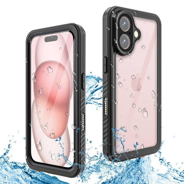 Redpepper Coque imperméable Dot Plus Apple iPhone 16 - Noir