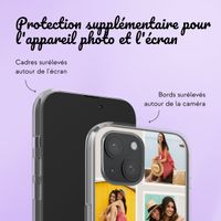 Coque personnalisée avec pellicule N°3 iPhone 15 - Transparent