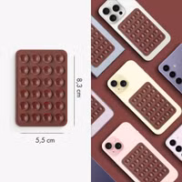 Selencia Pack de 2 Supports de téléphone à ventouse - Terracotta