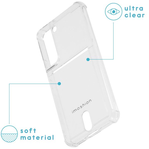 imoshion ﻿Coque silicone avec support de passe Samsung Galaxy S22 - Transparent