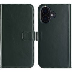 Selencia Étui portefeuille en cuir véritable Apple iPhone 16 - Vert