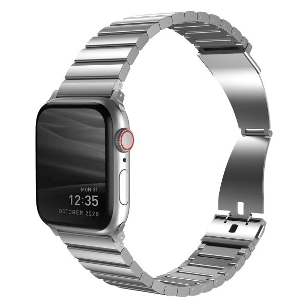 Uniq Bracelet Strova Steel Link Apple Watch Series 1 á 10 / SE / Ultra (2) (44/45/46/49 mm) - Argent Sterling