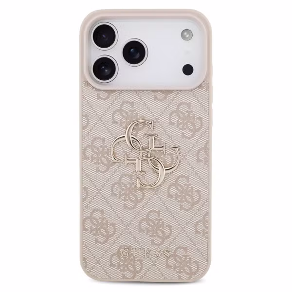Guess Coque 4G Metal Logo Backcover Apple iPhone 17 Pro Max - Rose