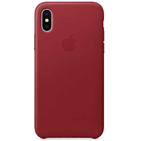 Apple Coque Leather iPhone X(s) - Red