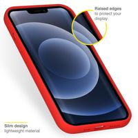 Accezz Coque Liquid Silicone iPhone 13 Pro - Rouge