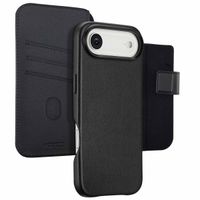 Accezz Étui de télephone portefeuille en cuir 2-en-1 avec MagSafe Apple iPhone Air - Onyx Black