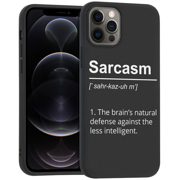 imoshion Coque Design iPhone 12 (Pro) - Quote - Noir