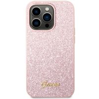 Guess Coque Glitter Flakes iPhone 14 Pro Max - Rose