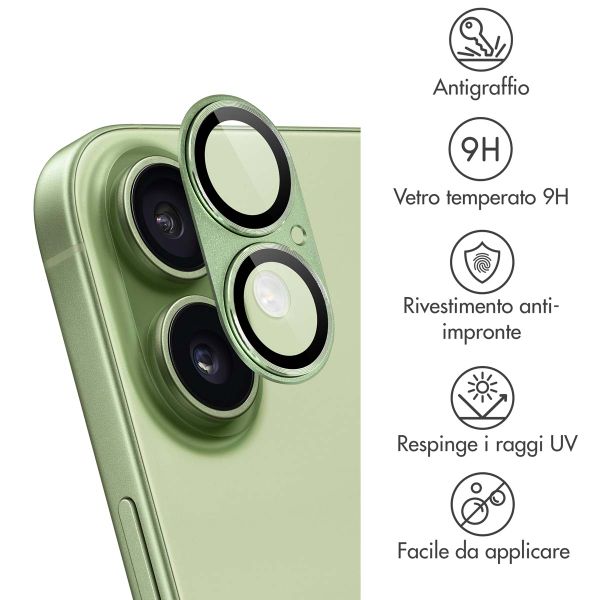 imoshion Protection Caméra en verre trempé 2 Pack Apple Apple iPhone 17 - Sage Green