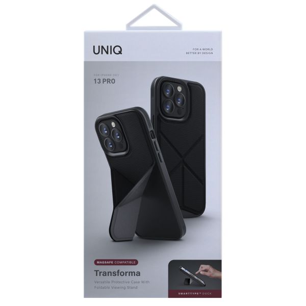 Uniq Coque Transforma avec MagSafe iPhone 13 Pro - Charcoal Grey