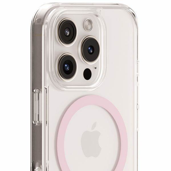 Holdit Coque MagSafe iPhone 16 - Rose / Transparent