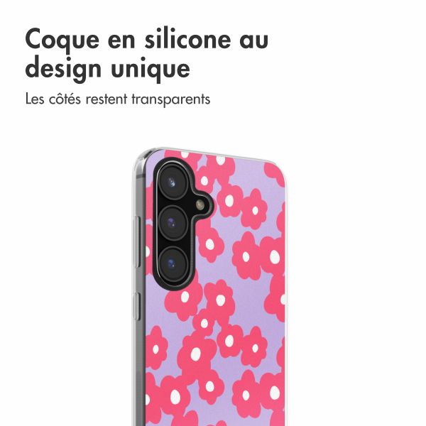 imoshion Coque design pour Samsung Galaxy S23 FE - Dusty Rose Blossoms