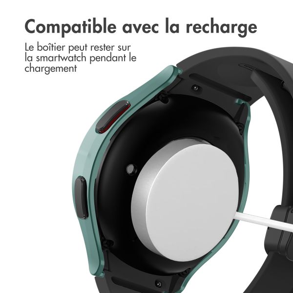 imoshion Coque rigide à couverture complète Samsung Galaxy Watch 4 - 40 mm - Vert foncé