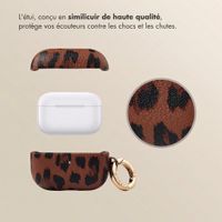 Selencia Coque Sabi motif panthère  Apple Airpods Pro 3 - Mocha Brown