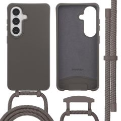 imoshion Coque arrière Color avec cordon amovible et MagSafe Samsung Galaxy S26 - Black Coffee