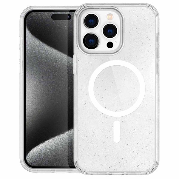 imoshion Coque Sparkle avec MagSafe iPhone 15 Pro - Transparent