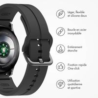 imoshion Bracelet en silicone Samsung Galaxy Watch 4 / 5 / 6 / 7 (20 mm) - Noir