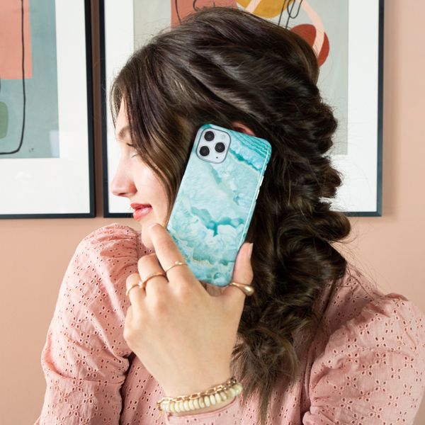 Selencia Coque Maya Fashion iPhone 11 - Agate Turquoise