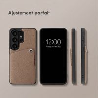 Selencia Coque Riva avec porte-cartes Samsung Galaxy S26 Ultra - Mocha Brown