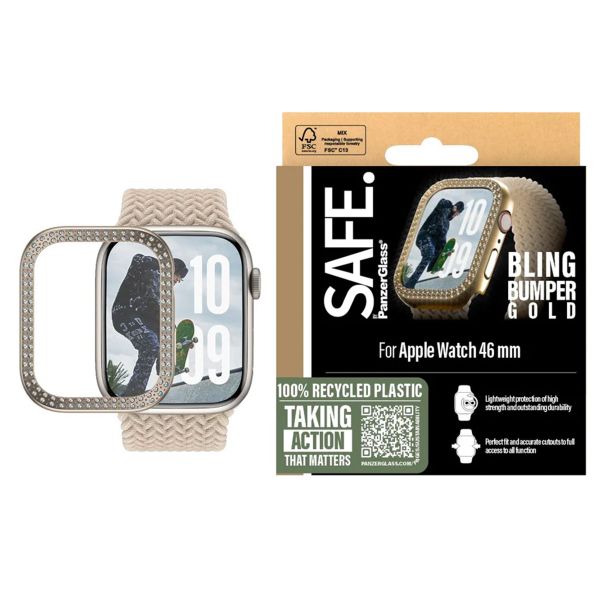 PanzerGlass Bling Bumper Apple Watch Series 10 / 11 - 46 mm - Or