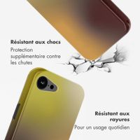 Selencia Coque arrière Vivid avec MagSafe Apple iPhone 16e - Gradient Olive Dust