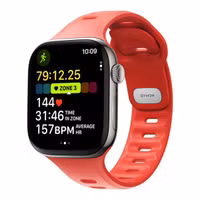Nomad Bracelet Tempo en silicone Apple Watch Series 1 - 11 / SE / Ultra (44/45/46/49 mm) - Coral
