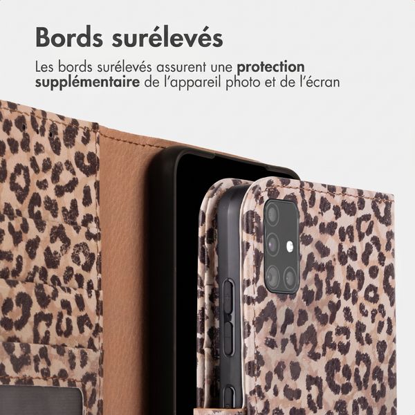 imoshion Étui de télephone portefeuille Design Samsung Galaxy A51 - Leopard Mood