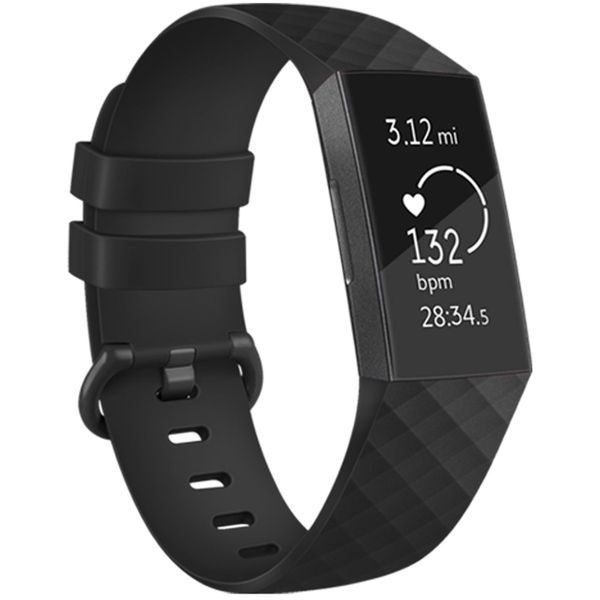 imoshion Bracelet silicone le Fitbit Charge 3 / 4 - Noir