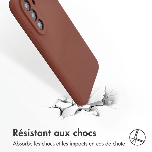 Accezz Coque Liquid Silicone Samsung Galaxy A37 (5G) - New Tea Brown