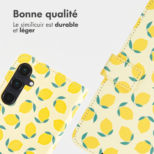 imoshion Étui de télephone portefeuille Design Samsung Galaxy A55 - Citrus Dream