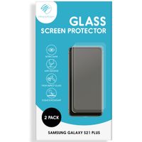 imoshion Protection d'écran en verre trempé 2 pack Samsung Galaxy S21 Plus