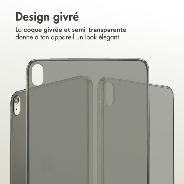 Accezz Coque Frosted Apple iPad 11 (2025) 11 pouces A16 / iPad 10 (2022) 10.9 pouces - Noir