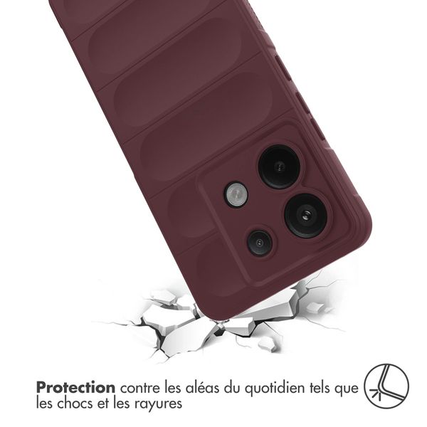 imoshion Coque arrière EasyGrip Xiaomi Poco X6 Pro - Aubergine