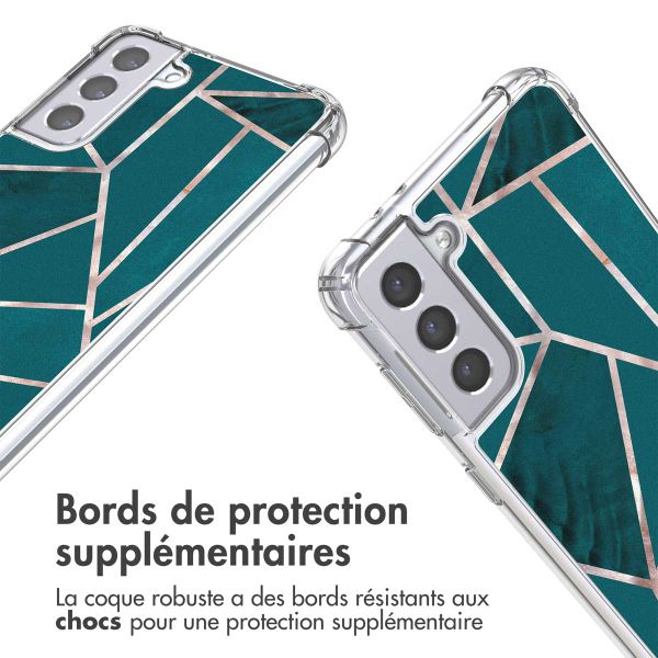 imoshion Coque Design avec cordon Samsung Galaxy S21 Plus - Petrol Green Graphic