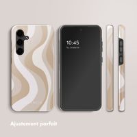 Selencia Coque arrière Vivid Samsung Galaxy S24 FE - Desert Waves Beige
