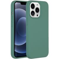 Accezz Coque Liquid Silicone iPhone 13 Pro - Vert foncé