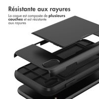 imoshion Coque arrière avec porte-cartes iPhone Xr - Noir