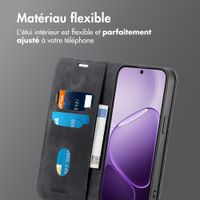 imoshion Étui de téléphone portefeuille Slim Oppo A6x (4G/5G) - Noir