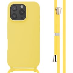 imoshion Coque en silicone avec cordon Apple iPhone 16 Pro - Jaune