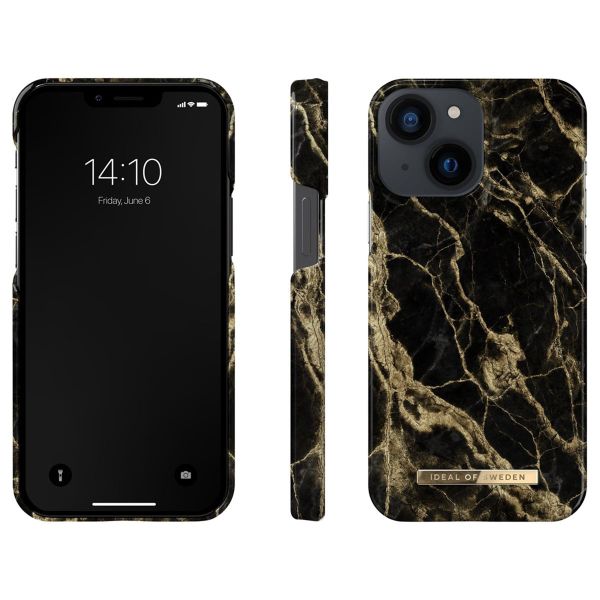 iDeal of Sweden Coque Fashion Apple iPhone 13 Mini - Golden Smoke Marble
