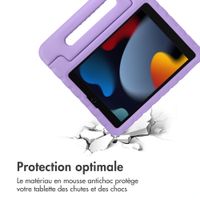 imoshion Coque kidsproof avec poignée Apple iPad 9 (2021) 10.2 pouces / iPad 8 (2020) 10.2 pouces / iPad 7 (2019) 10.2 pouces - Lila