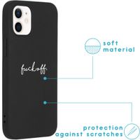 imoshion Coque Design iPhone 12 Mini - Fuck Off - Noir