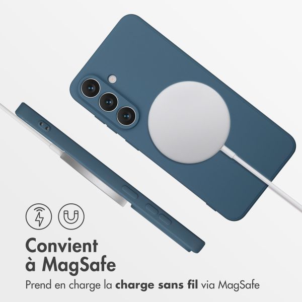 imoshion Coque Couleur avec MagSafe Samsung Galaxy S25 FE - Bleu foncé
