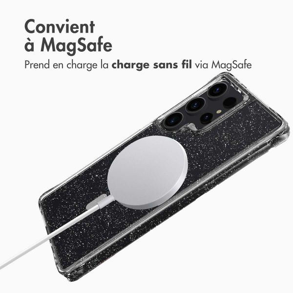 imoshion Coque Pailletée avec MagSafe Samsung Galaxy S25 Ultra - Argent