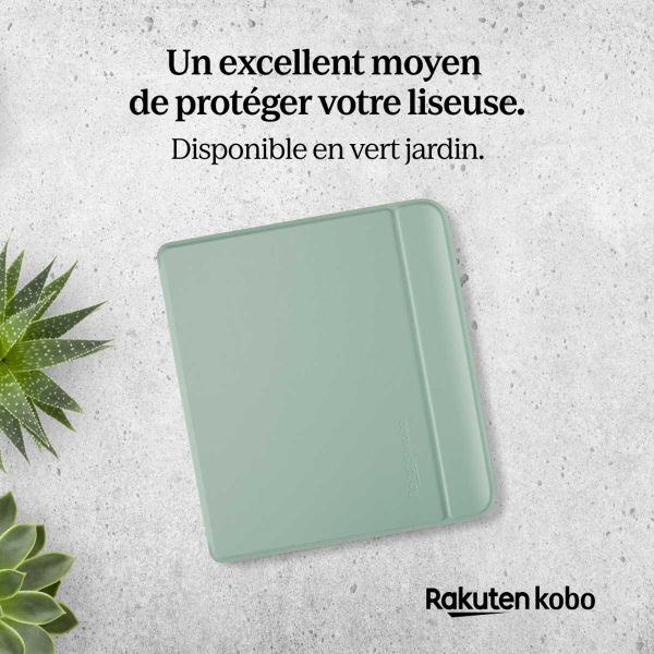 Kobo Etui de liseuse Basic SleepCover Kobo Libra Colour - Garden Green